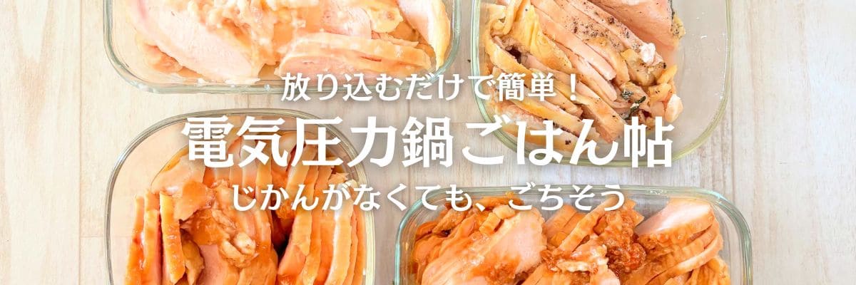 放り込むだけで簡単！電気圧力鍋ごはん帖